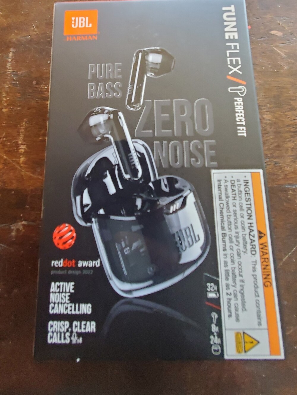 JBL Tune Flex Earbuds in Black